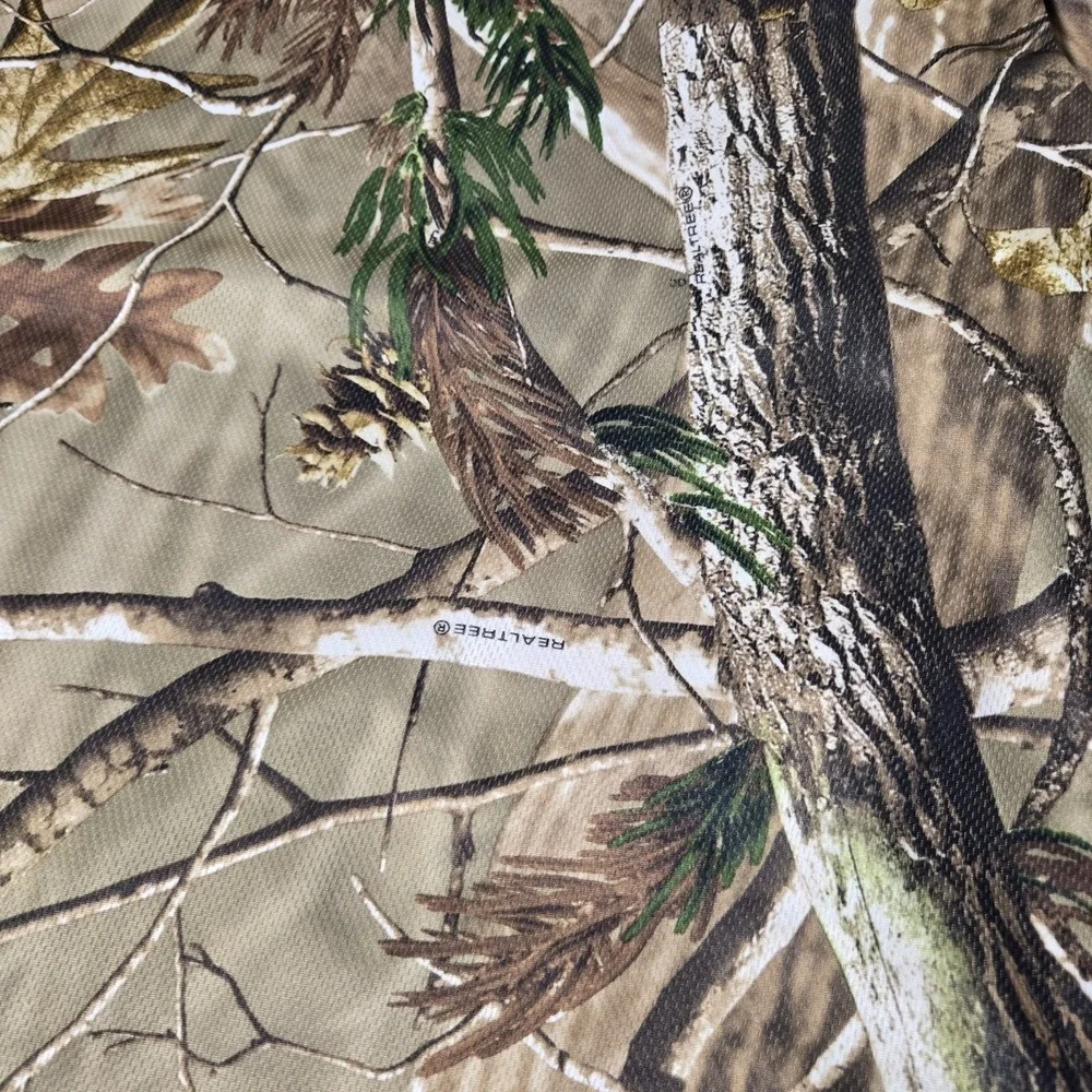Realtree Shirt Mens XL Extra Large Long Sleeve Woodland Camo Active Hunting